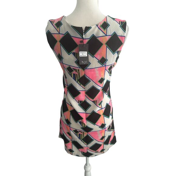 MISS FINCH Embroidered Pink Black Mini Dress Size Small NEW NWT - Picture 8 of 11